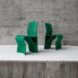 Two green chairs