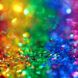 Rainbow colored glitter