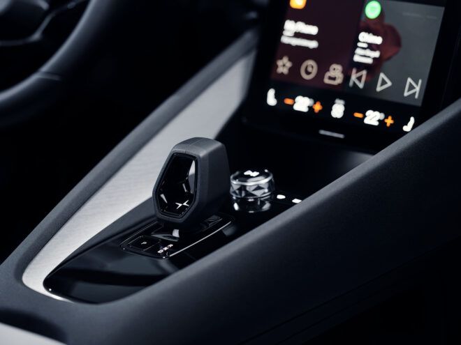 A black control panel