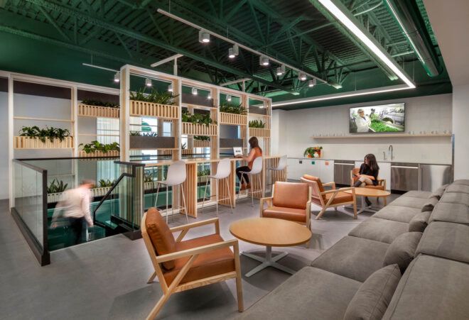 Additional spaces in the office for employees