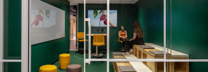 A lounge of sorts with unique seating
