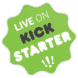 A green sticker that reads 