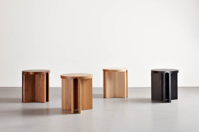 All four styles of the Umo accent table