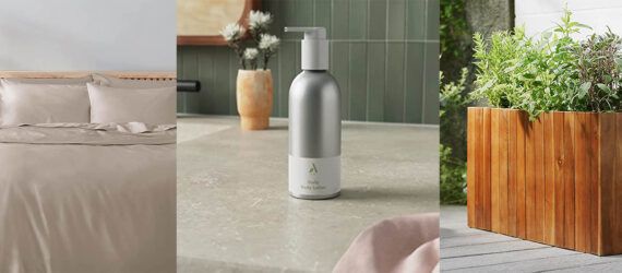 Amazon's eco-friendly duvet cover, lotion, and planter