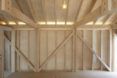 A close view of the timber used inside the structures
