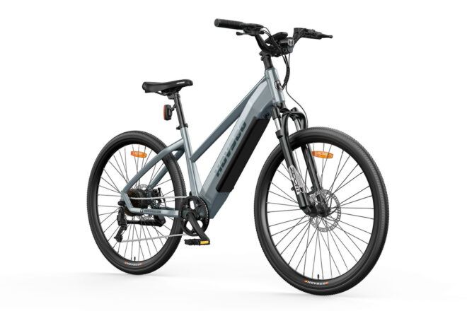 The Hovranger e-bike in gray.