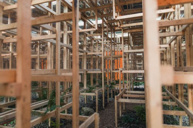 Inside one of the installations
