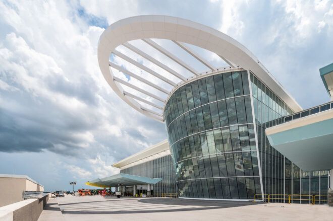 Exterior of the new Terminal C in Orlando, Florida