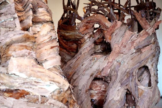 Structures built with paperbark