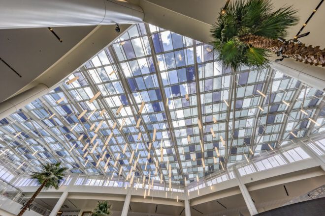 A tinted main skylight