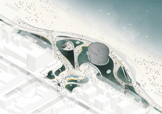 A map layout of the venue building