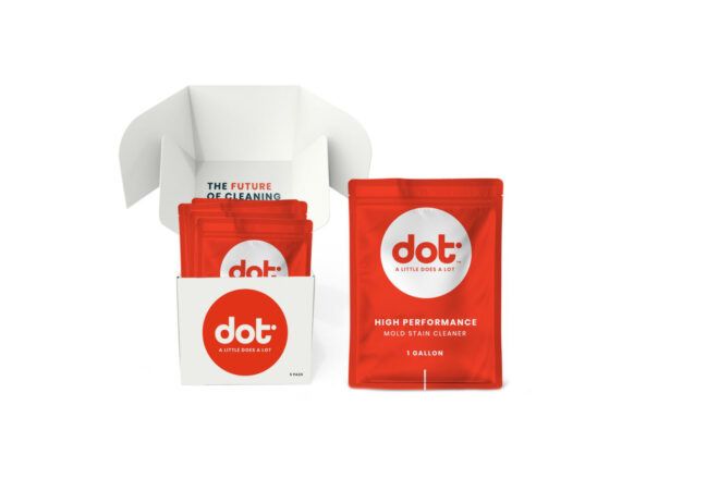 Display of chemical cleaning products that mimic how the liver works