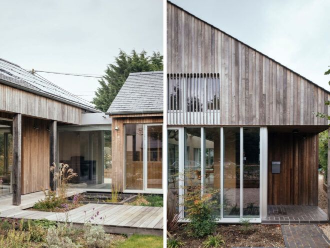Other angles of the wooden exteriors