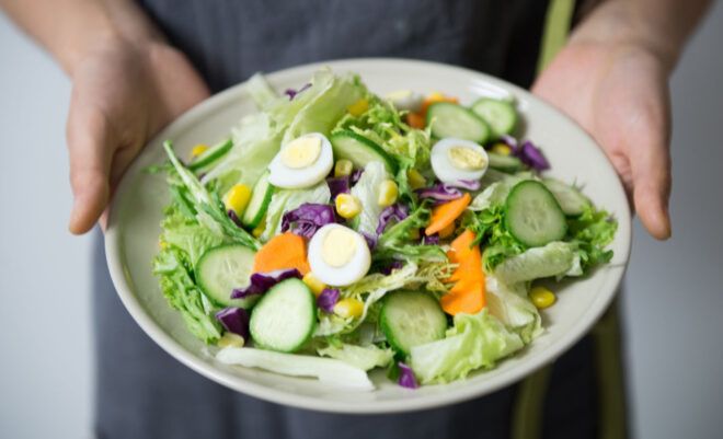 A bowl of salad