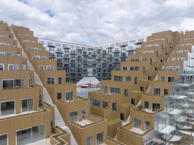 Wood apartments within the complex