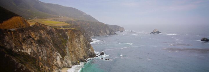 A California beach coastline