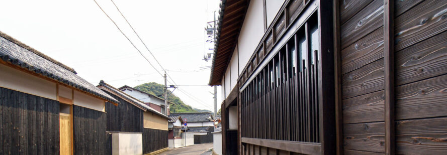 Dark timber cladding used