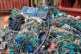Heap of waste, primarily fishing materials extracted from the GPGP