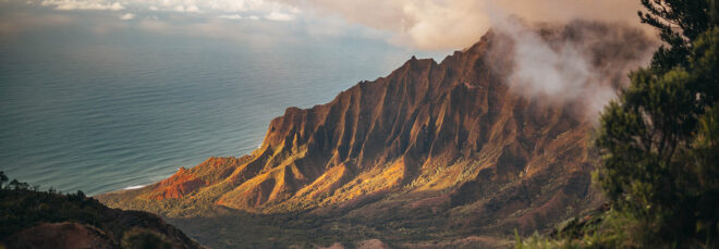 Hawaii landscape by the ocean