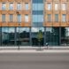 Street view of the wood building