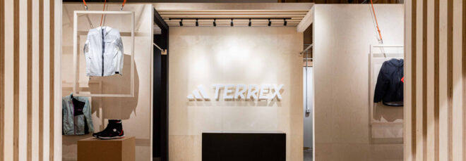 TERREX logo in the store