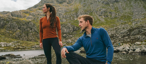 Yardang collection in blue and brown