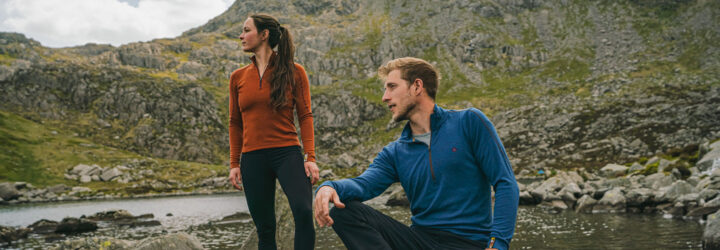 Yardang collection in blue and brown
