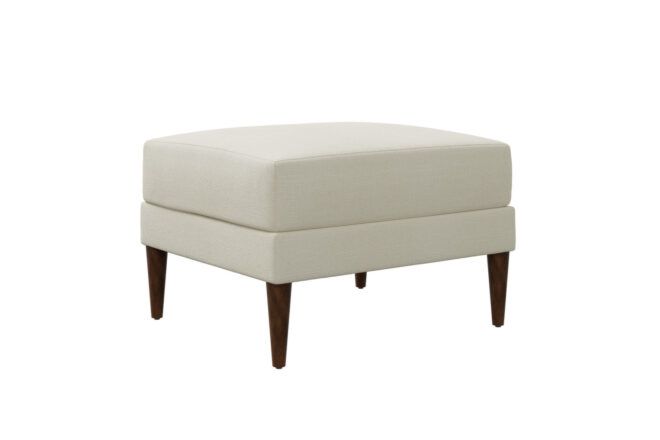 Upcycled ottoman in white