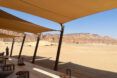 Tent-like roof serving as shading