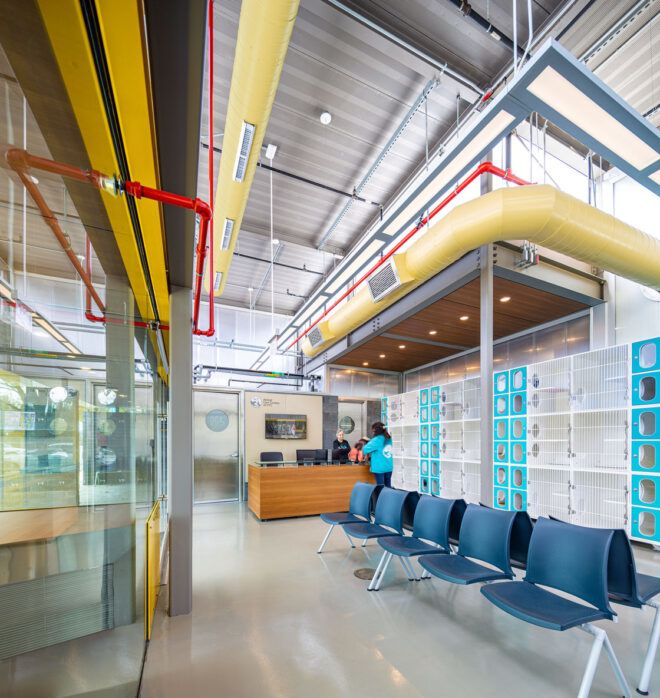 Lobby area with natural light