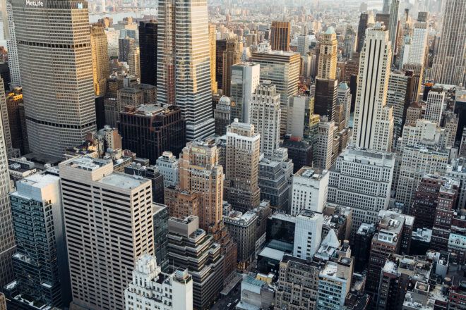 The New York skyscrapers landscape
