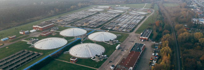 A sewage power plant plot of land