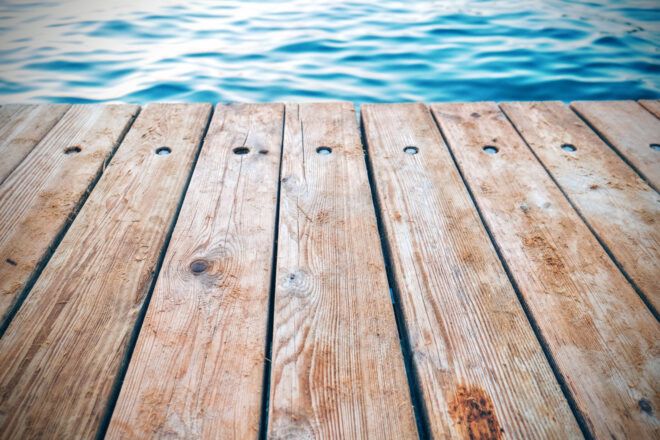 Deck near water