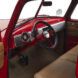 Interior steering wheel of a pickup truck