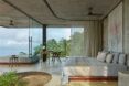 Interior view of minimalistic modern villa