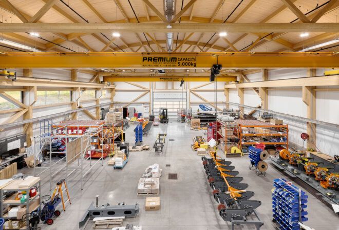 A factory industrial building