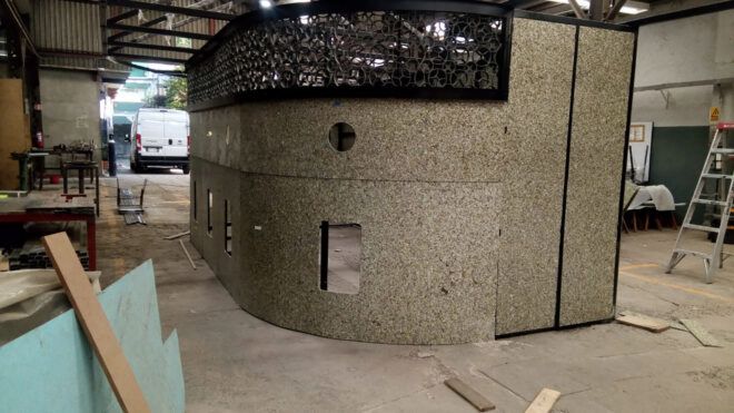 A building being built in progress