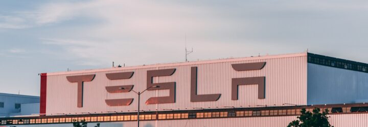 A Tesla factory