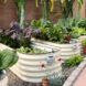 Planter with edible plants within it