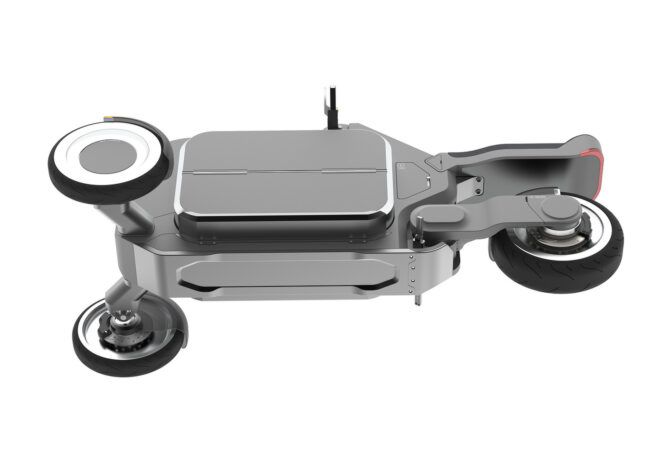 The top of a metal robot