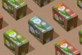 Rows of coffee boxes