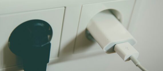 An outlet with two units plugged into it