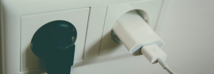 An outlet with two units plugged into it